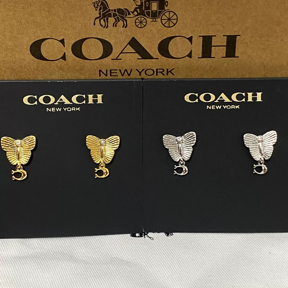 Coach Vintage Butterfly Earrings Dopamine